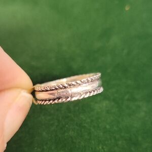Silver Tone Size 8 Band Ring